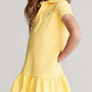 Sunny Yellow Polo Ralph Lauren Ruffled Dress 18mos 👗 💛